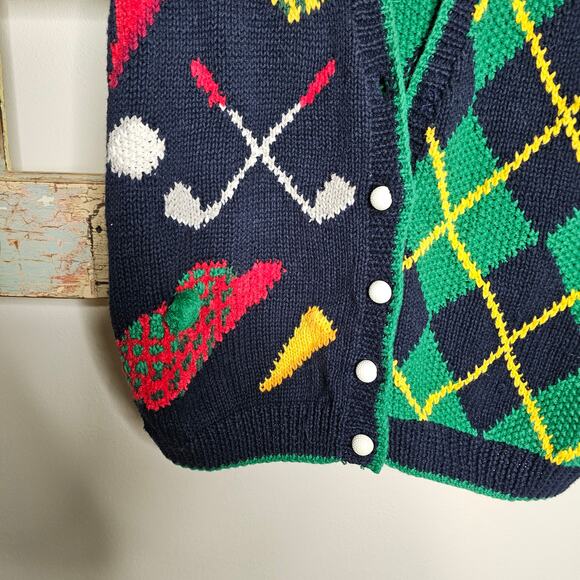 Vintage Marisa Christina Hand Knitted Sweater Vest Ladies Size Small - Picture 5 of 11